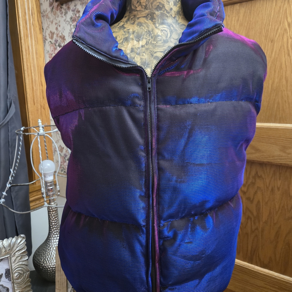 SHEIN Shimmering Purple and Blue Vest *KARMA CHAMELEON*